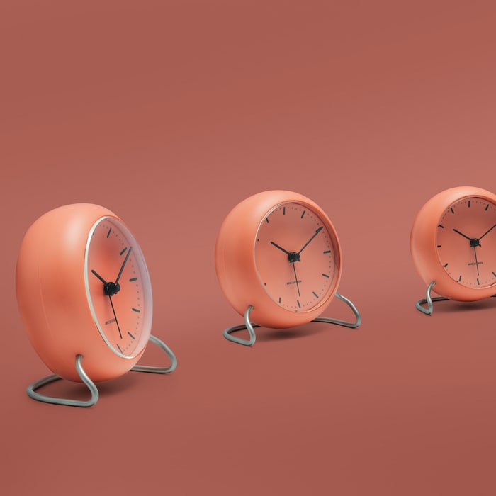 Arne Jacobsen City Hall Table Clock, Ø: 4.3"