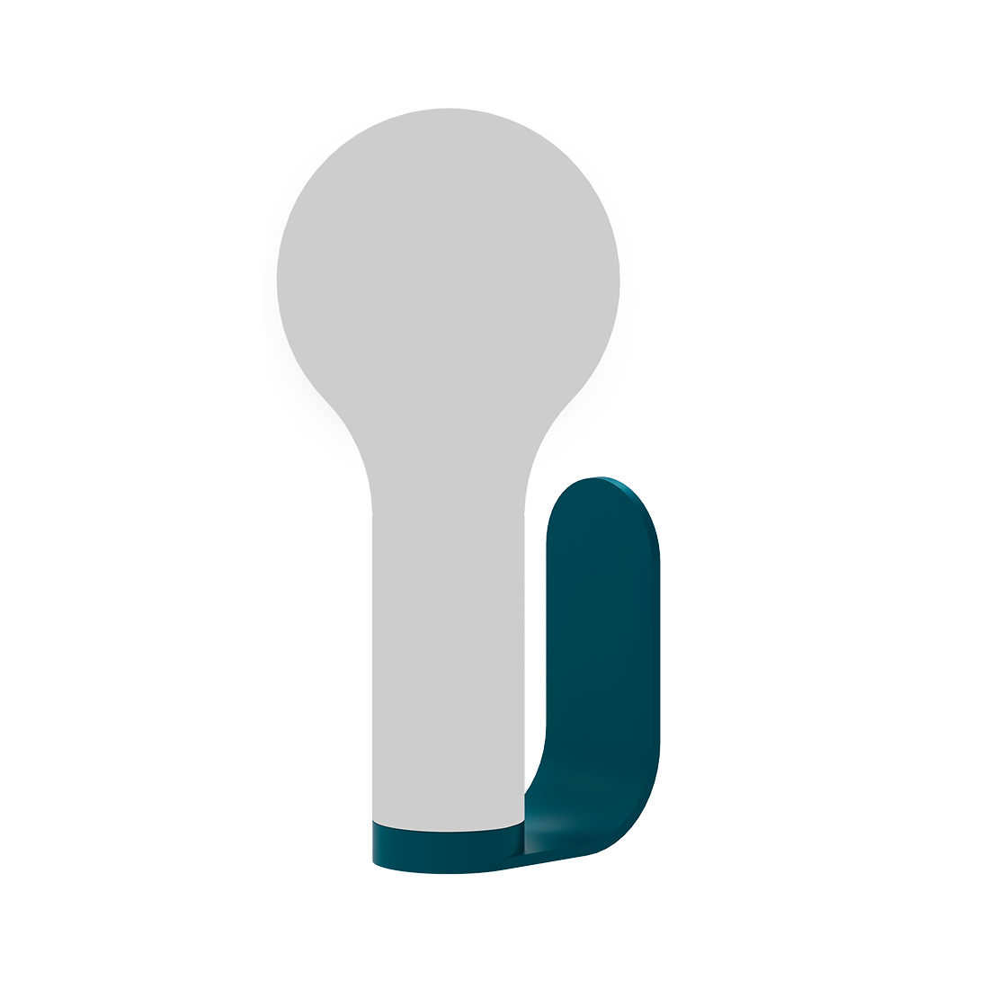 Fermob Aplô Wall Light Bracket in Acapulco Blue powder-coated steel, outdoor lighting from France