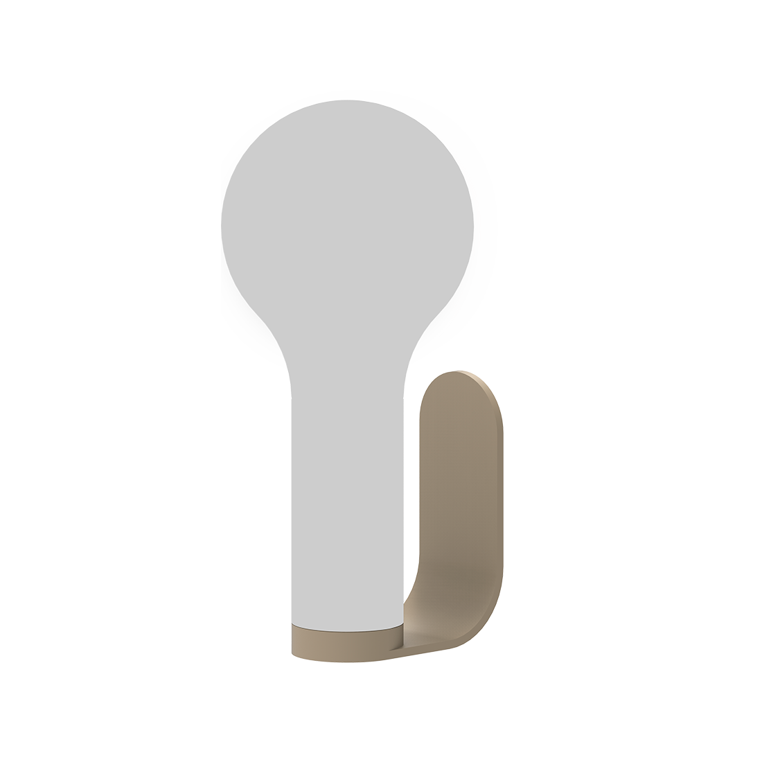 Fermob Aplô Wall Light Bracket in Nutmeg powder-coated steel, outdoor lighting from France