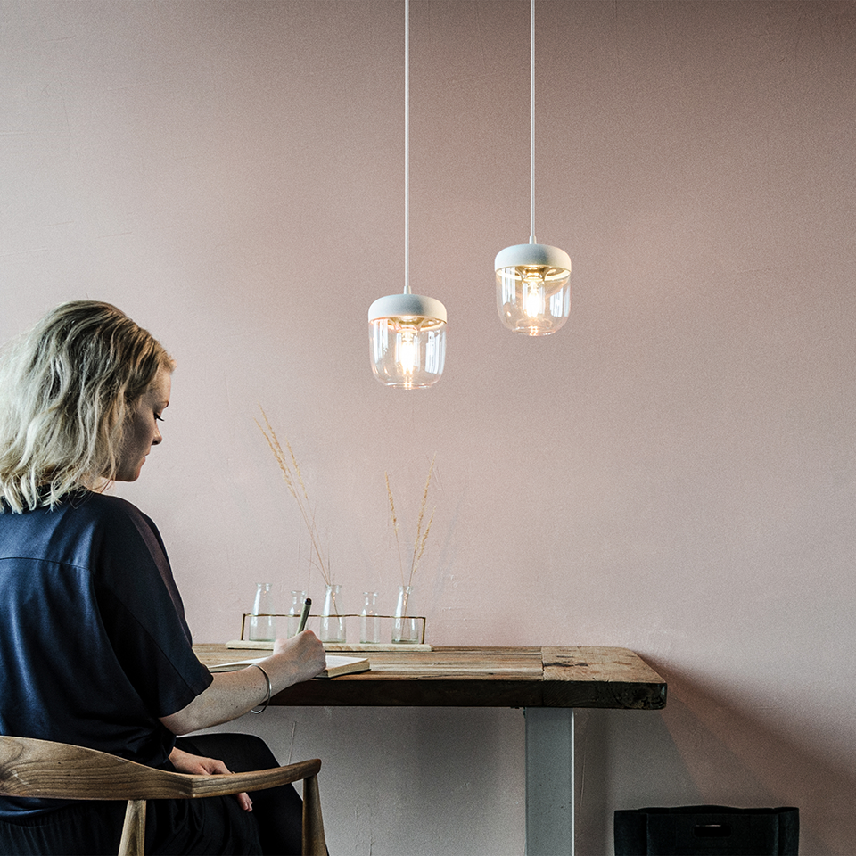 UMAGE Acorn Hardwired Pendant with LED Bulb