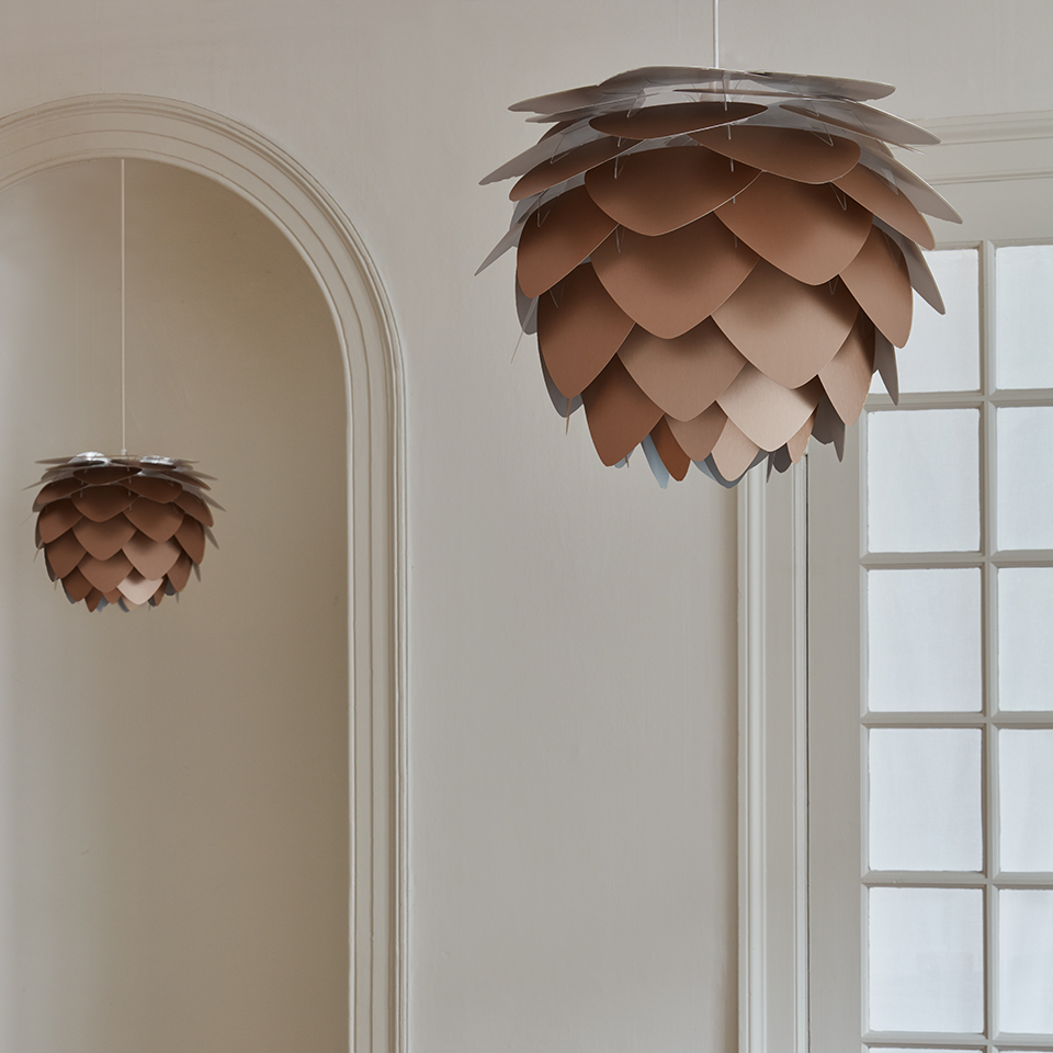 UMAGE Aluvia Hardwired Pendant, Mini Lampshade