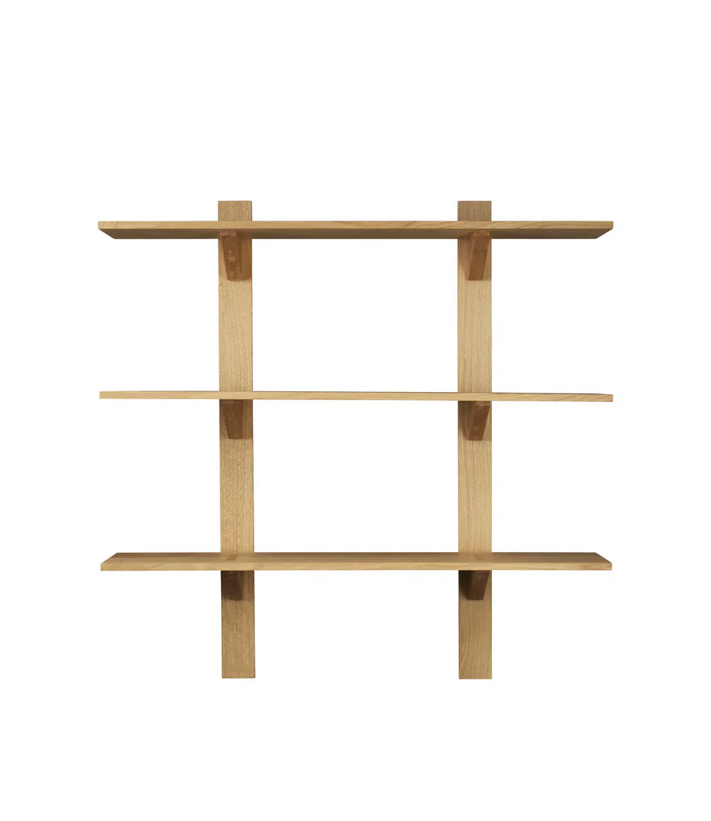 FDB Møbler Shelves in solid oak, designed by Laura Bilde