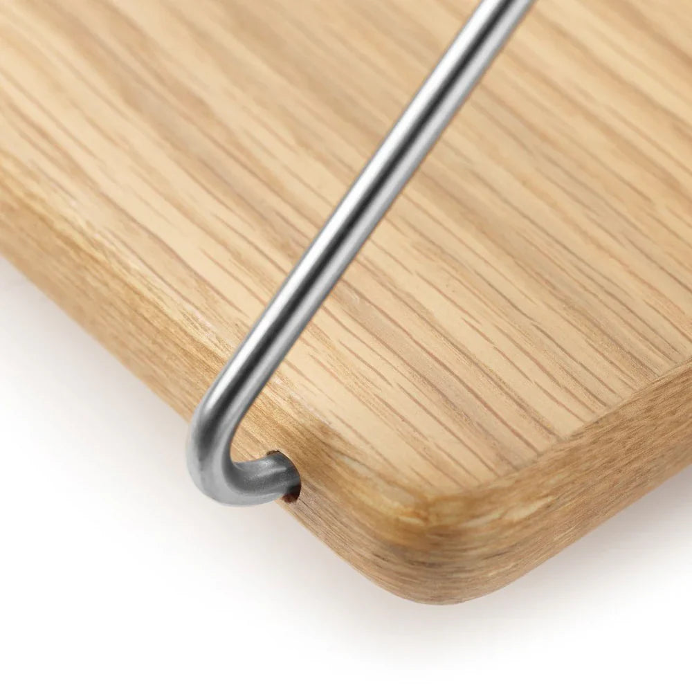 FDB Møbler Shelf With brackets in solid oak (brushed stainless), designed by Ejvind A. Johansson