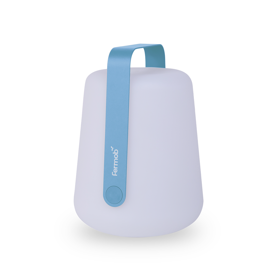Fermob Balad² Lamp H.15 in. in Maya Blue powder-coated steel, outdoor lighting from France