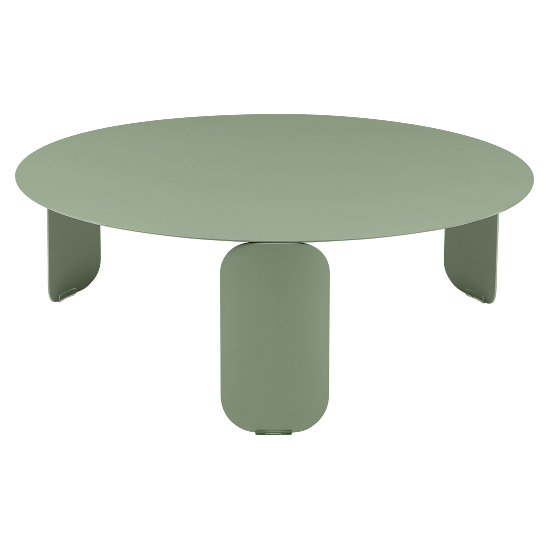 Fermob Bebop Low Table 31.5" in Cactus powder-coated steel, outdoor low table from France