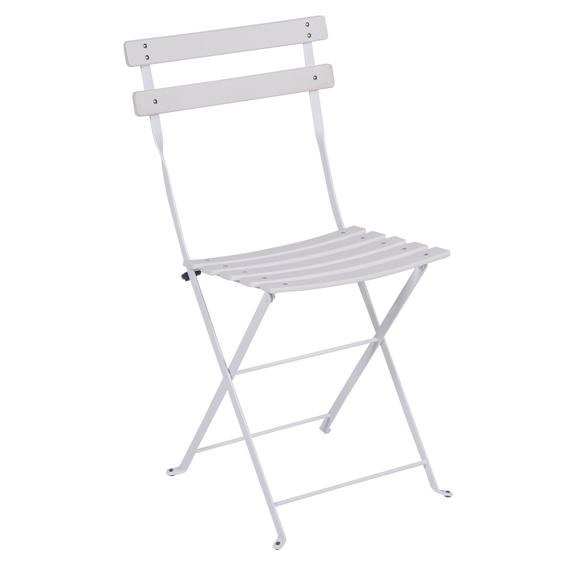 Fermob Bistro Metal Chair in Cotton White powder-coated steel, the 1889 Parisian cafe archetype