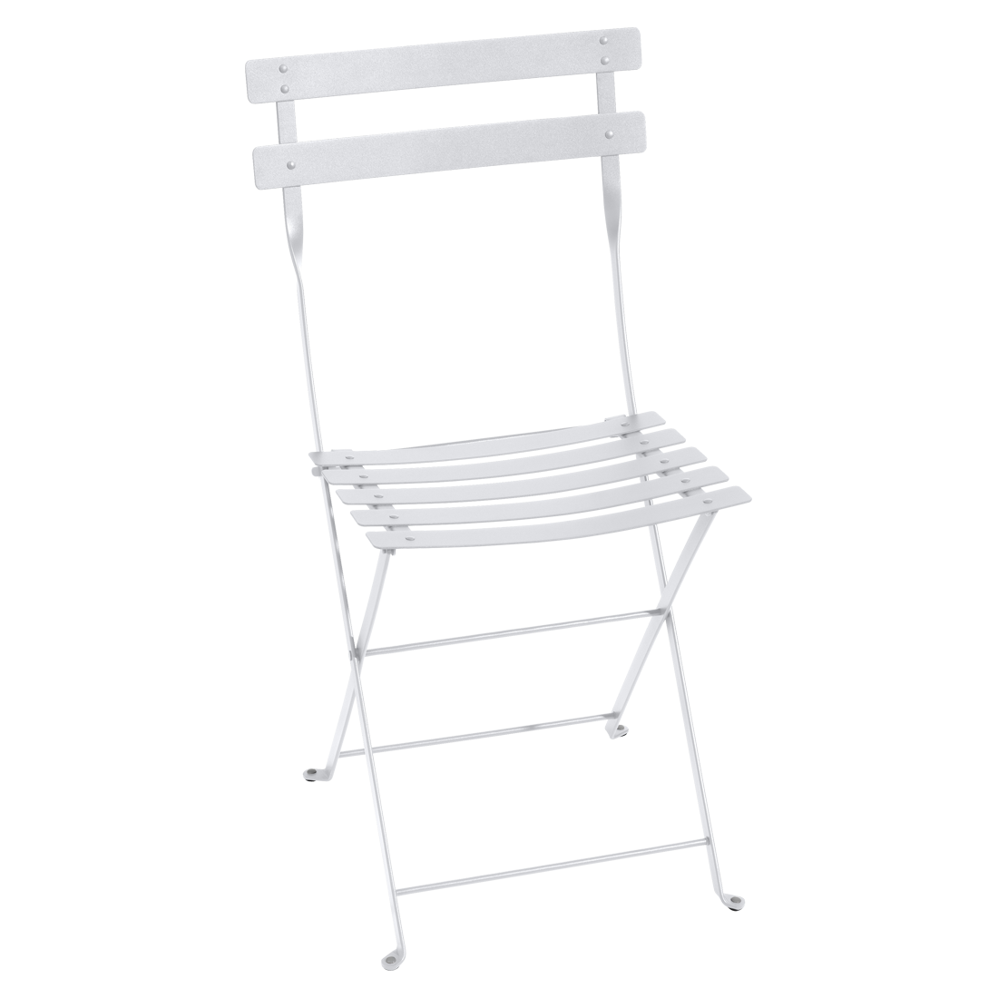 Fermob Bistro Metal Chair in Cotton White powder-coated steel, the 1889 Parisian cafe archetype