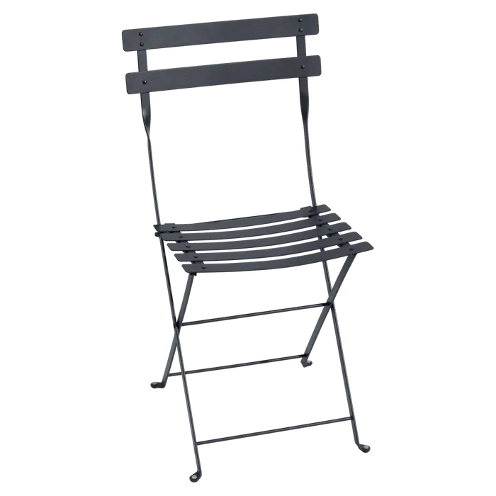 Fermob Bistro Metal Chair in Anthracite powder-coated steel, the 1889 Parisian cafe archetype