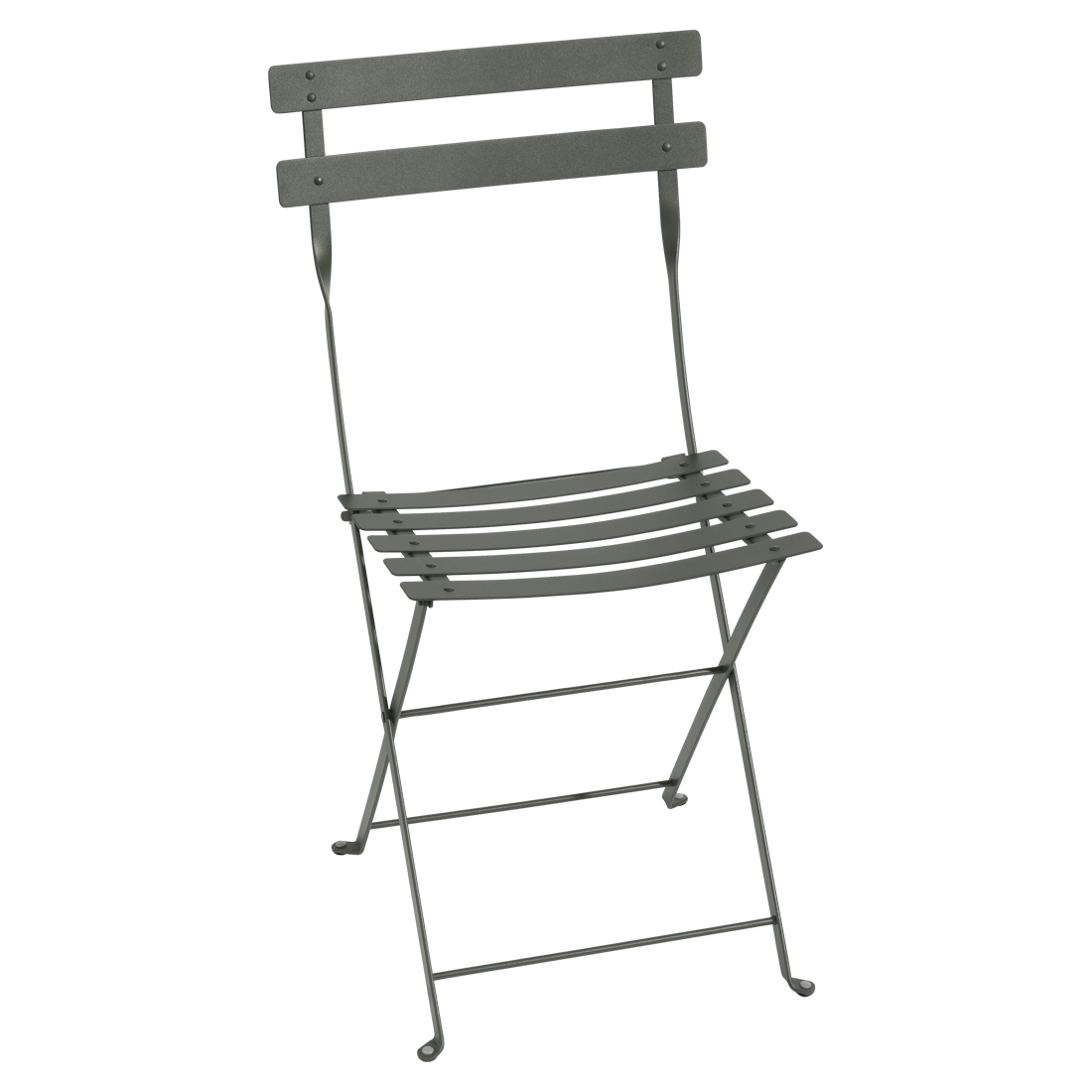 Fermob Bistro Metal Chair in Rosemary powder-coated steel, the 1889 Parisian cafe archetype