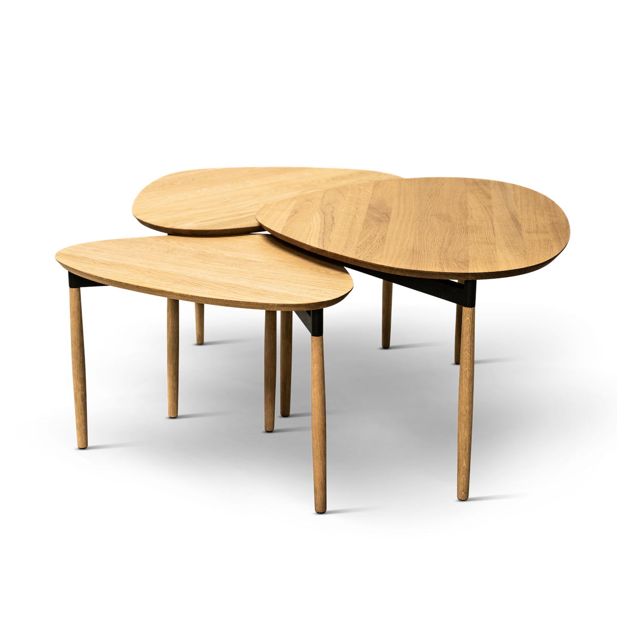 Bent Hansen Forma Nesting Tables (Set of 3) in oiled oak, oak