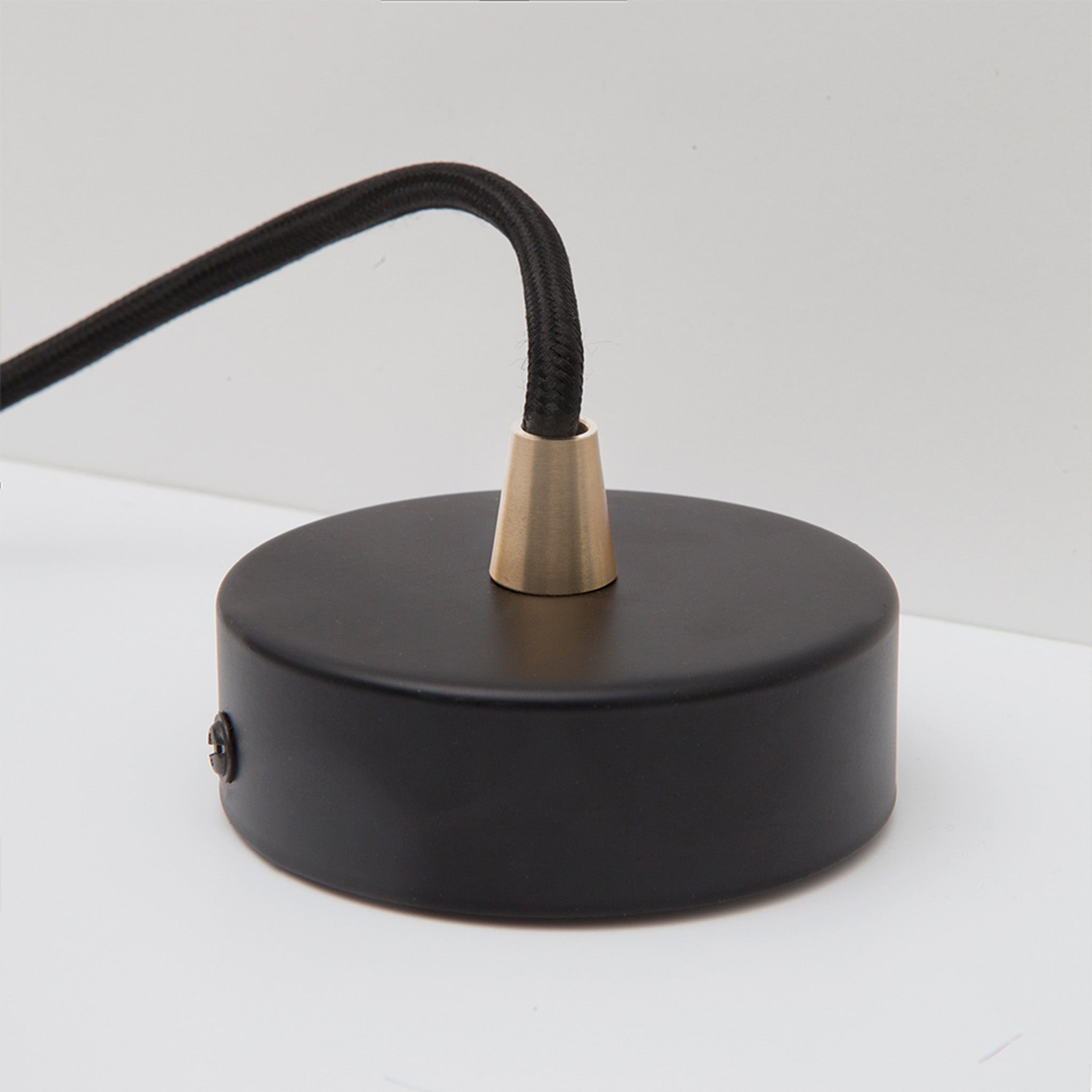 Oval Dim-to-Warm Pendant Light by Tala — canopy detail, graphite