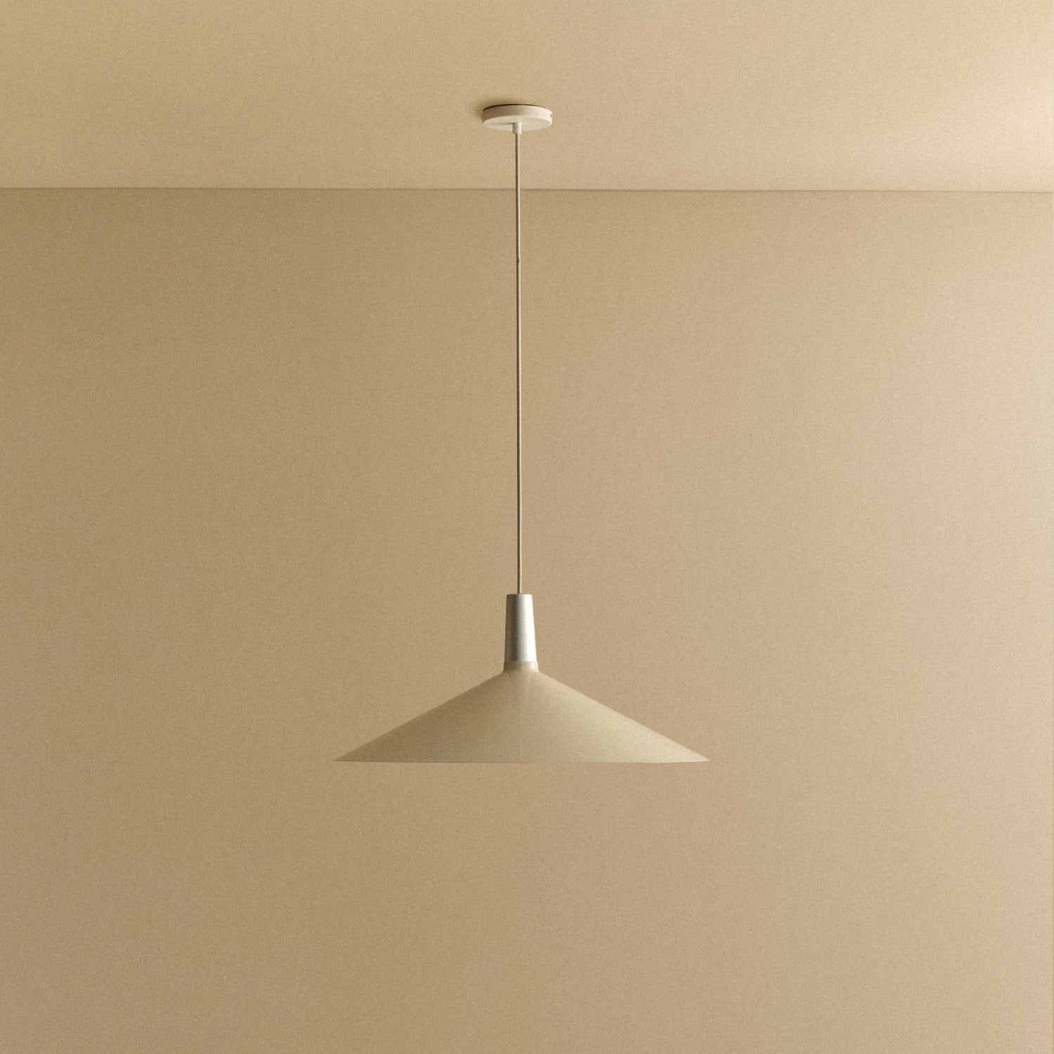 Tala Bower Pendant Light, Large, in Oyster White — front view