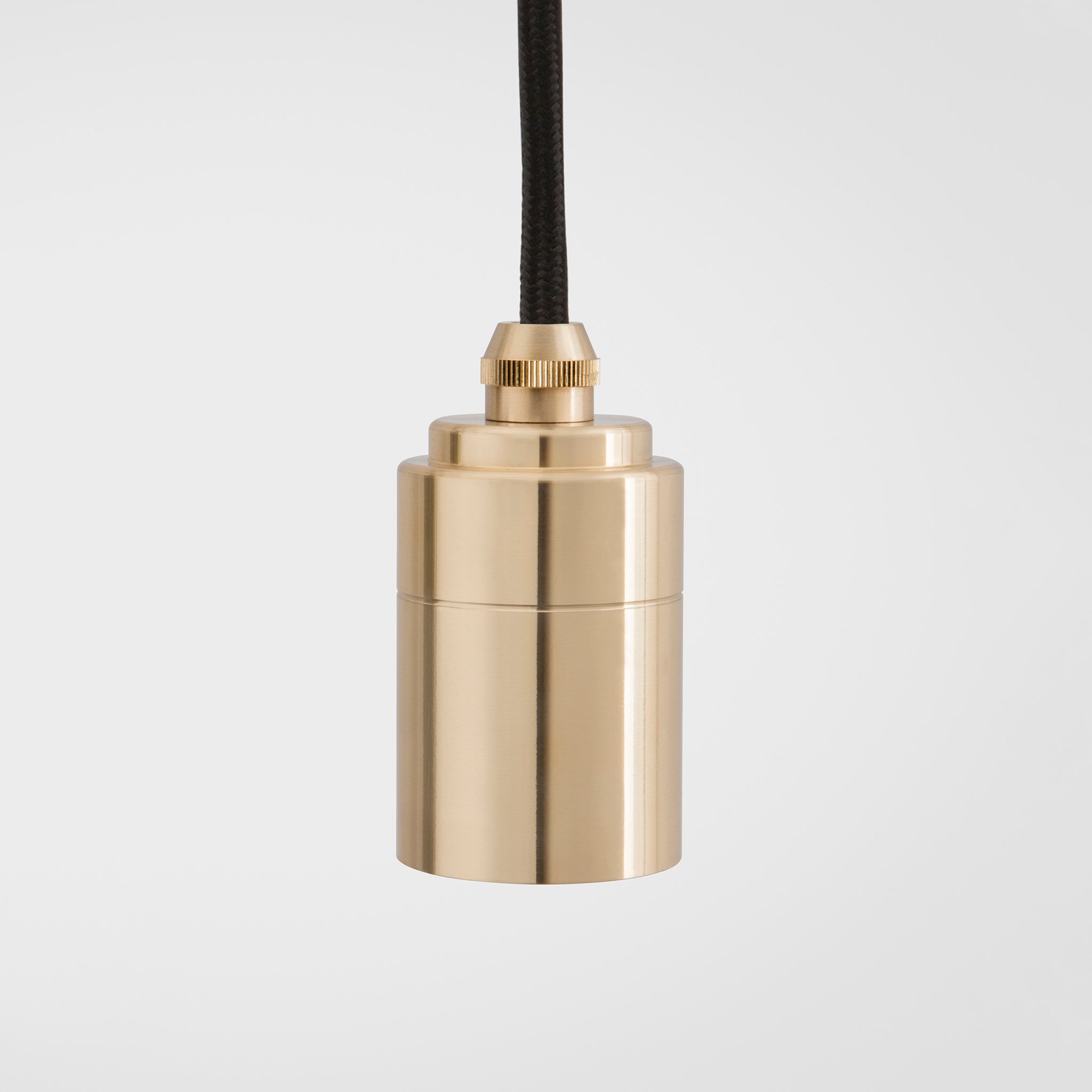 Tala Triple Pendant in Brass with Sphere IV — fixture