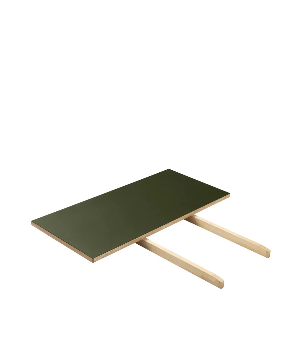 FDB Møbler Extension Leaf, big in solid oak (olive green), designed by Poul M. Volther