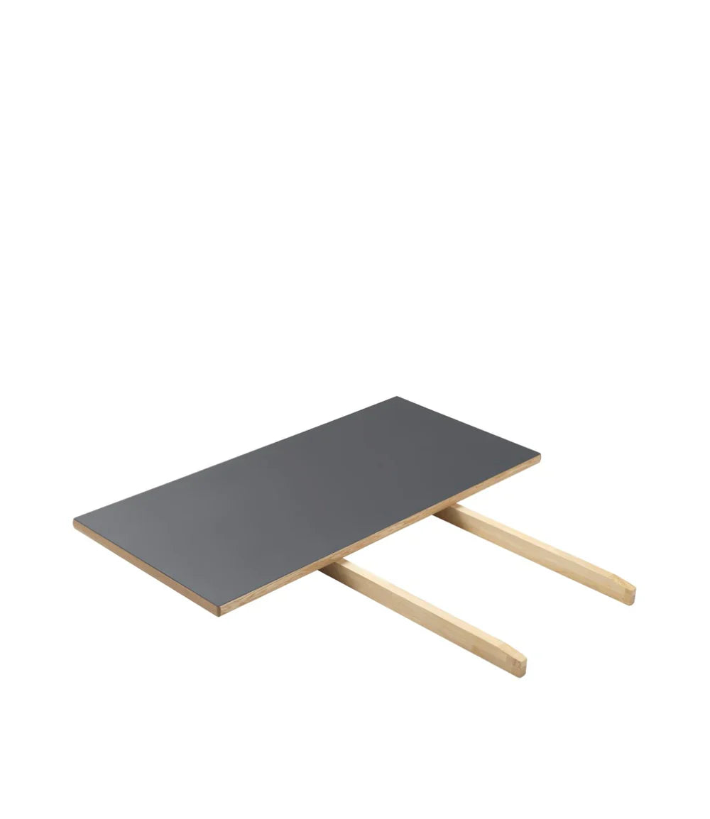 FDB Møbler Extension Leaf, big in solid oak (dark grey), designed by Poul M. Volther