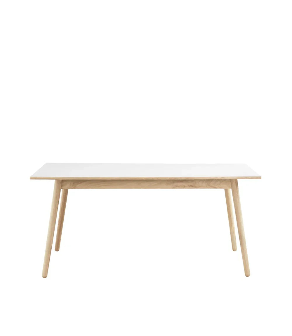 FDB Møbler Dining table in solid oak styled in an interior setting