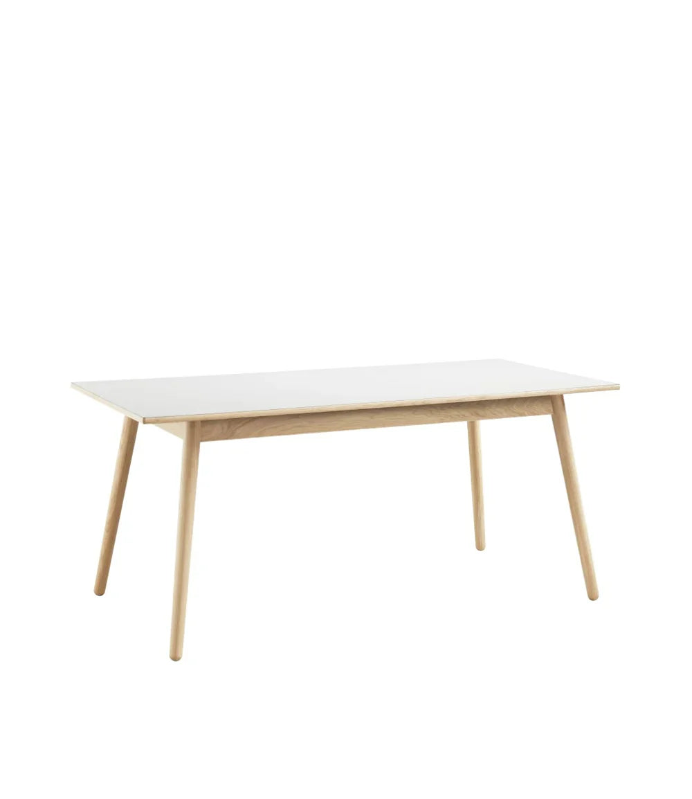 FDB Møbler Dining table in solid oak styled in an interior setting