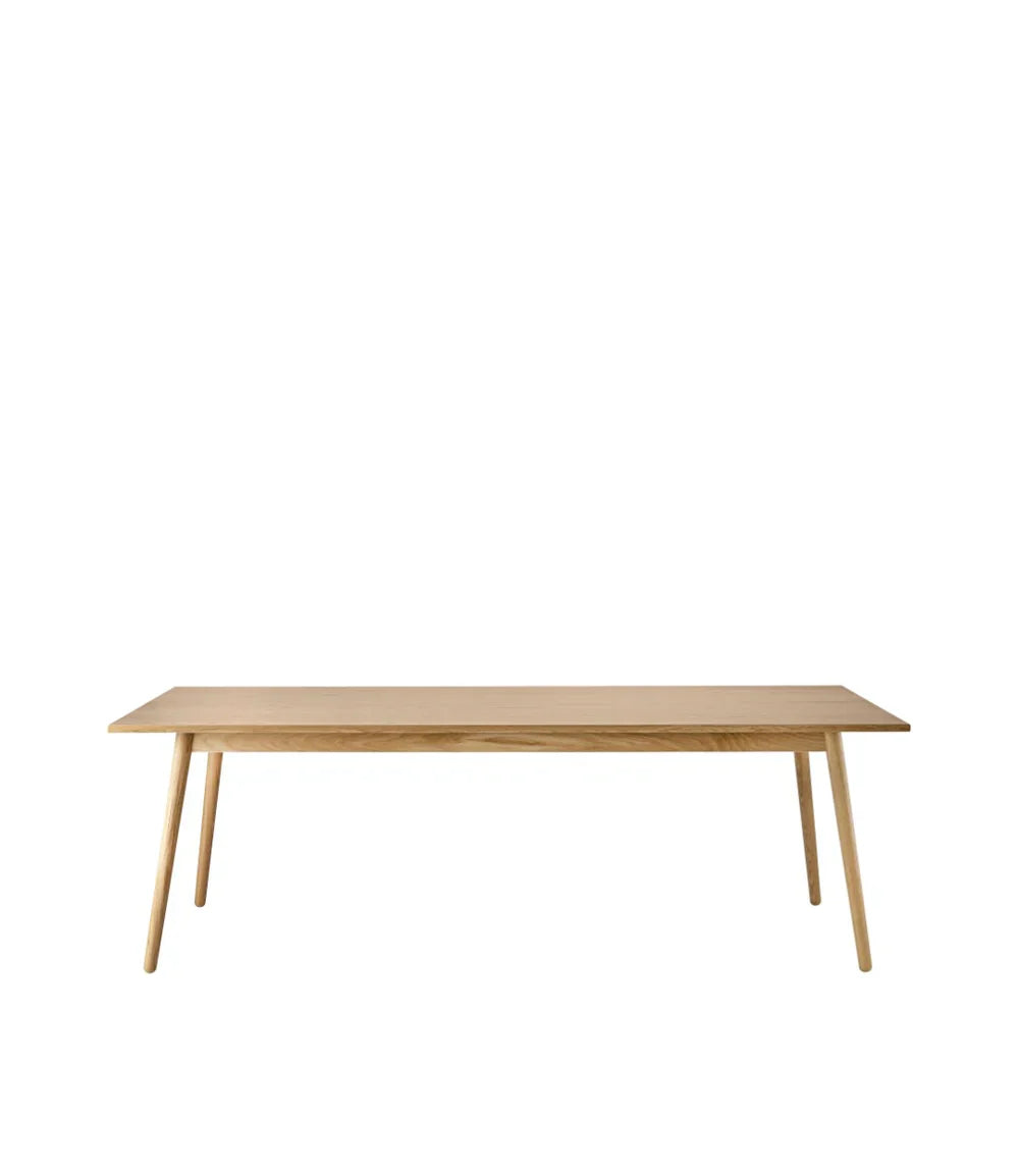 FDB Møbler Dining table in lacquered solid oak, designed by Poul M. Volther