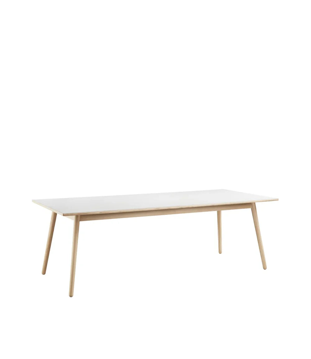 FDB Møbler Dining table in solid oak styled in an interior setting