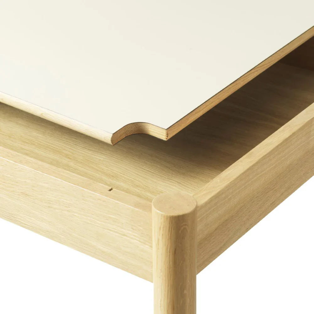 FDB Møbler Coffee Table in solid oak (beige), designed by Jørgen Bækmark