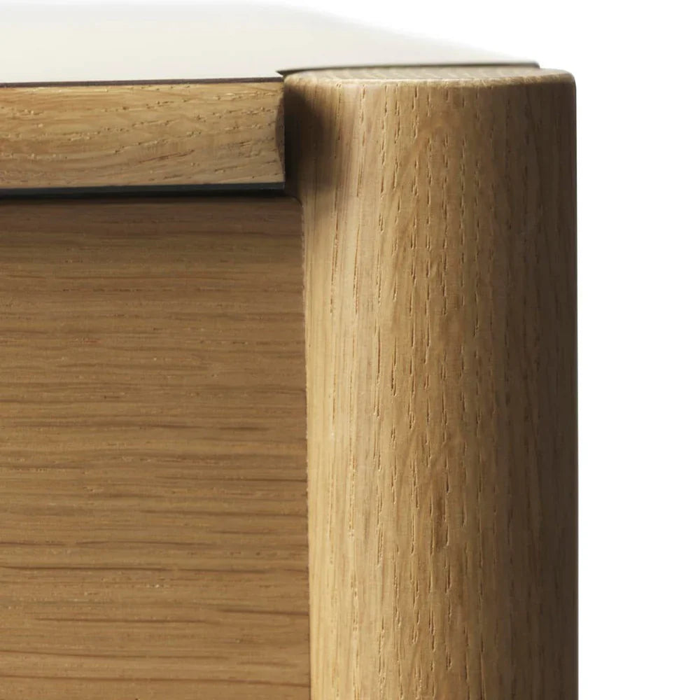 FDB Møbler Dining table in solid oak (beige/neutral), designed by Jørgen Bækmark
