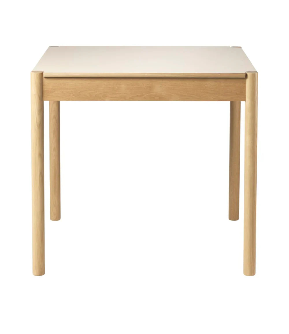 FDB Møbler Dining table in solid oak (beige/neutral), designed by Jørgen Bækmark