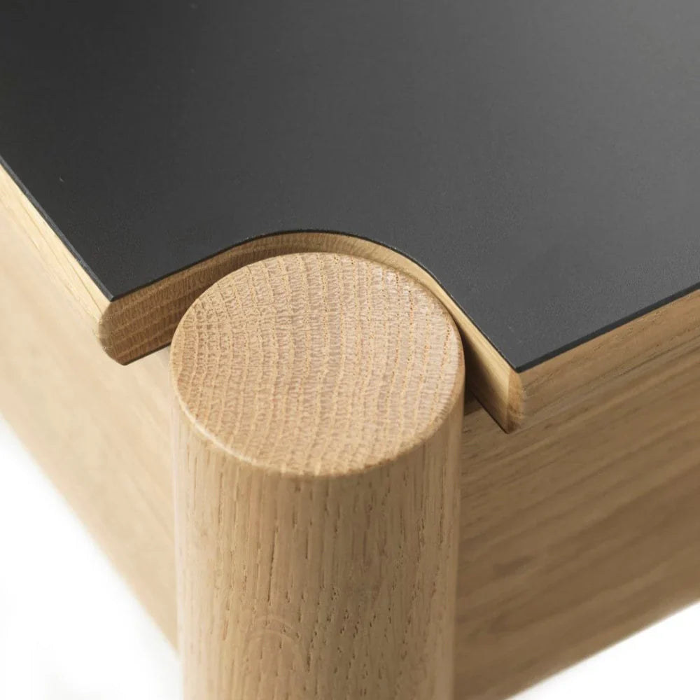 FDB Møbler Dining table in solid oak (beige/neutral), designed by Jørgen Bækmark