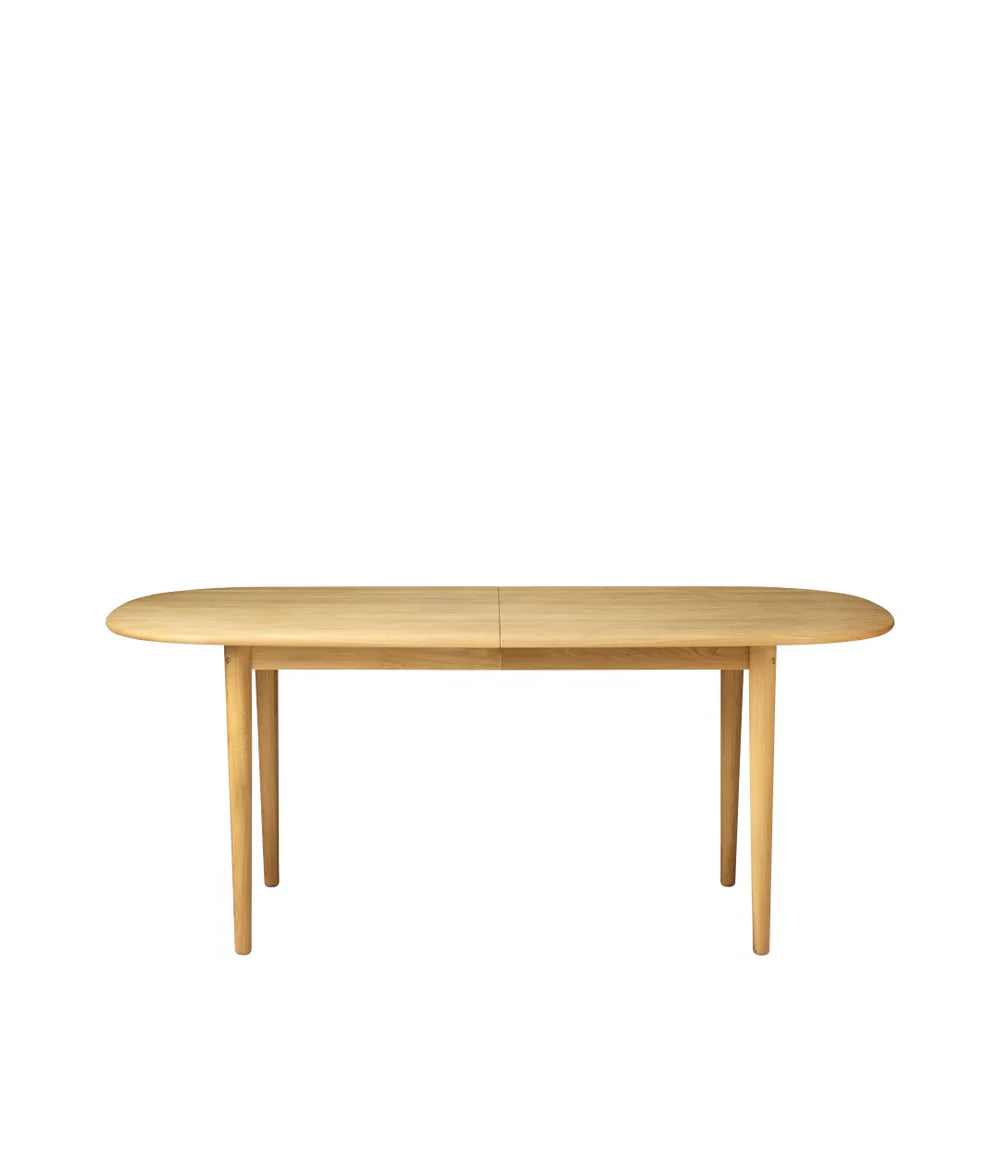 FDB Møbler Bjørk Dining table in solid oak (black)