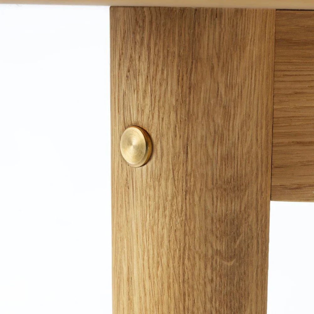 FDB Møbler Bjørk Dining table in solid oak (black)