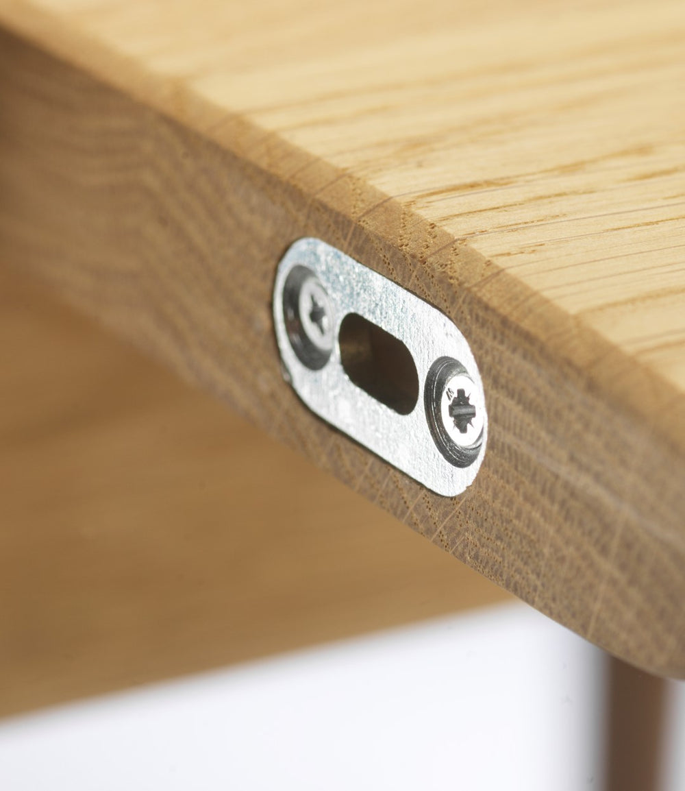 FDB Møbler C63E2TIL Bjørk Dining table With 2 Extension Leaf in solid oak (grey)