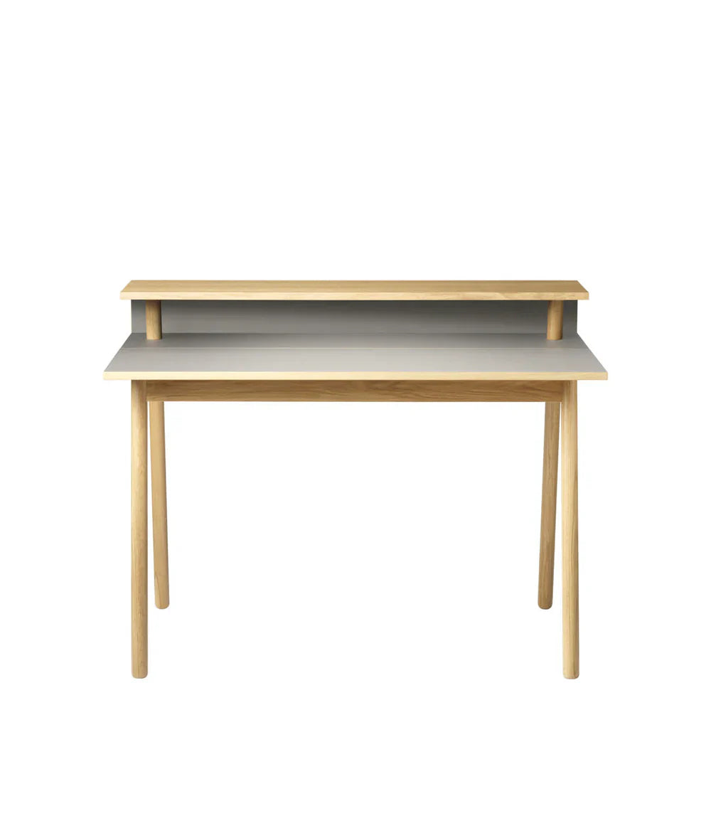 FDB Møbler Nørrebro Desk in solid oak styled in an interior setting