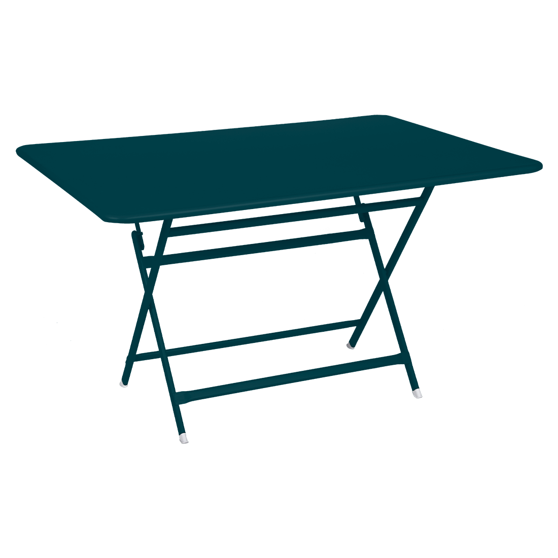 Fermob Caractère Table 50 x 35.5" in Acapulco Blue - Fermob Outdoor Furniture