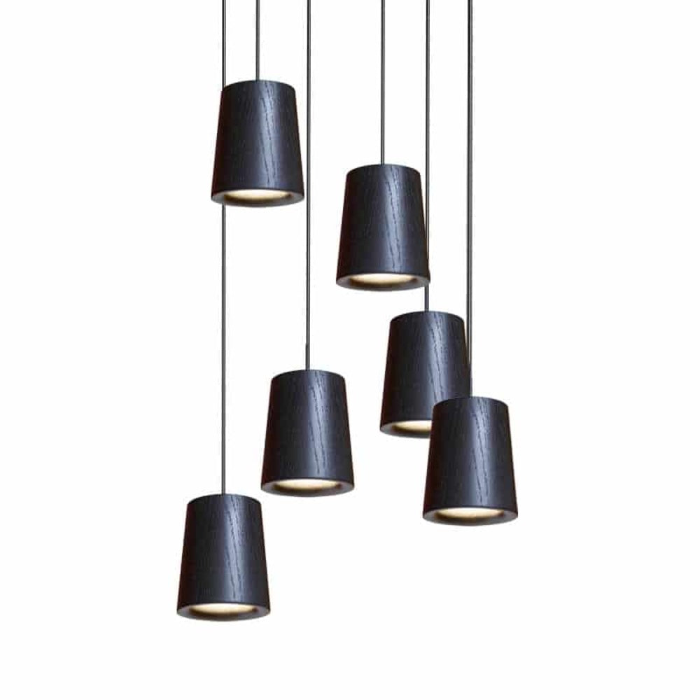 Solid Six Pendant Cluster