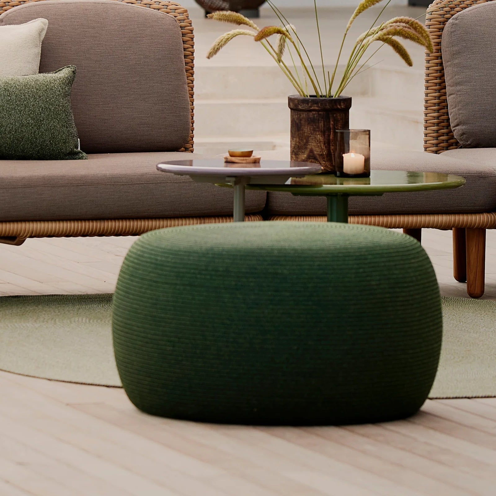 Circle Footstool Large