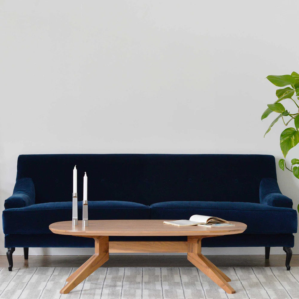 Cross Oval Coffee Table