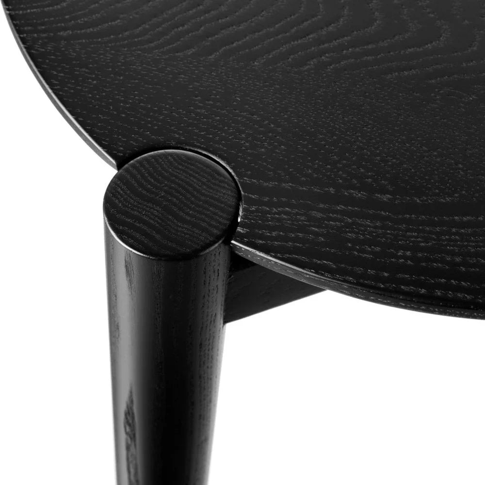 FDB Møbler Søs Coffee table in black-stained solid oak (jet black), designed by Stine Weigelt