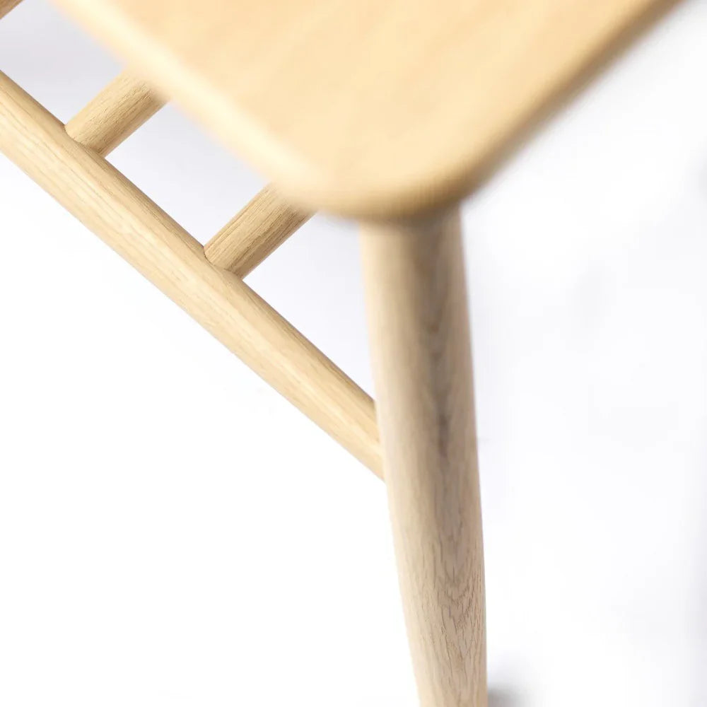 FDB Møbler Corner table in natural solid oak, designed by Poul M. Volther