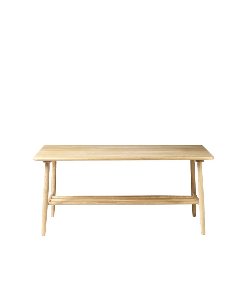 FDB Møbler Coffee table in natural solid oak, designed by Poul M. Volther