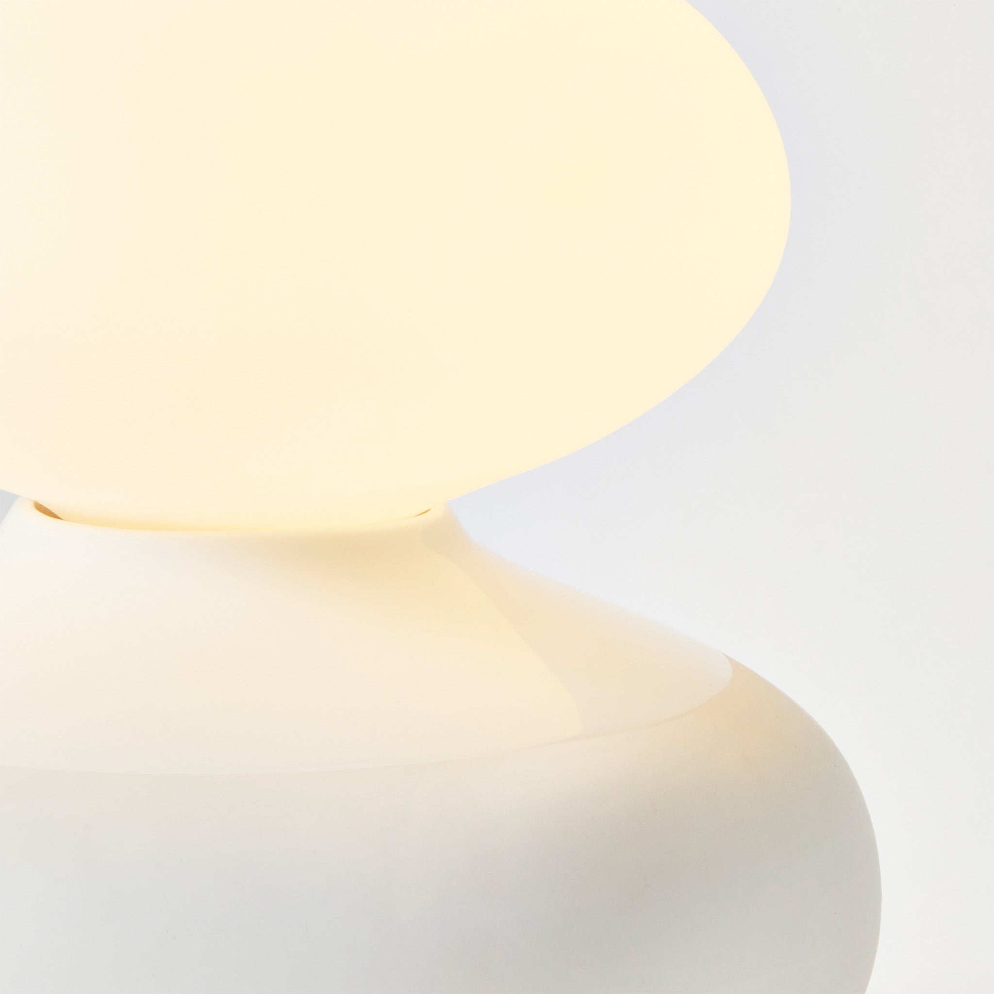 Tala Reflection Oval Table Lamp, detail on grey background