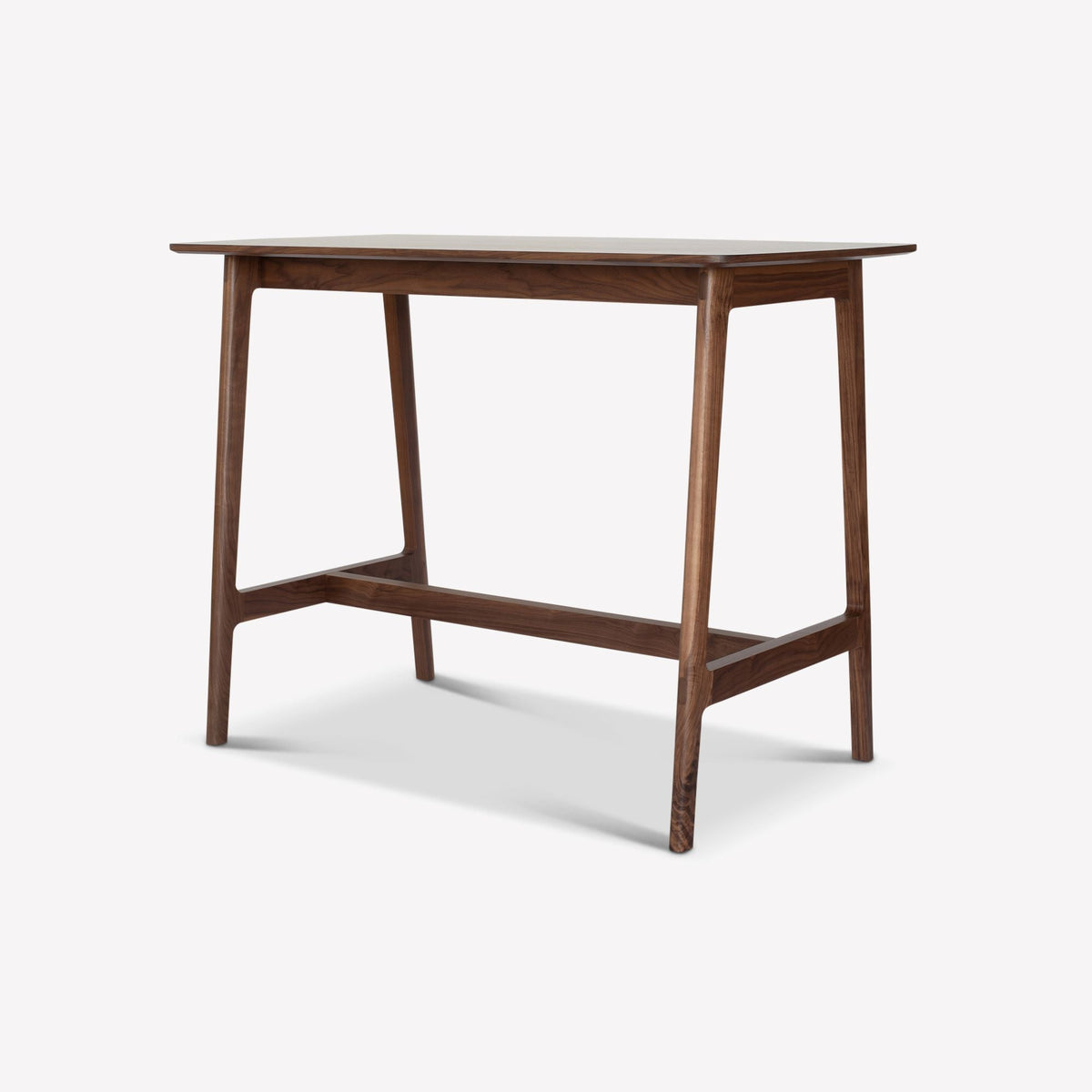 Case Dulwich Bar Table in Walnut, solid walnut with walnut veneer top