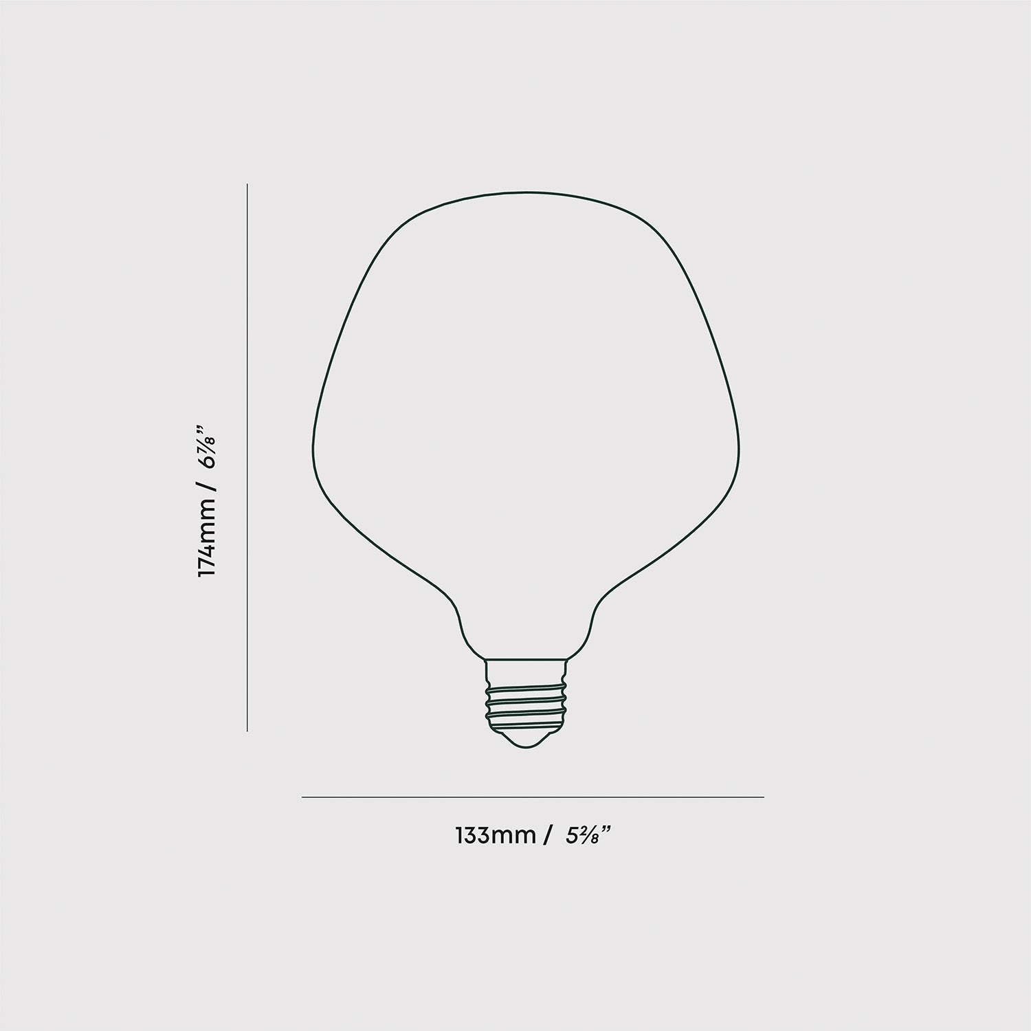 Enno Plug-In Pendant Light, E26 LED bulb detail
