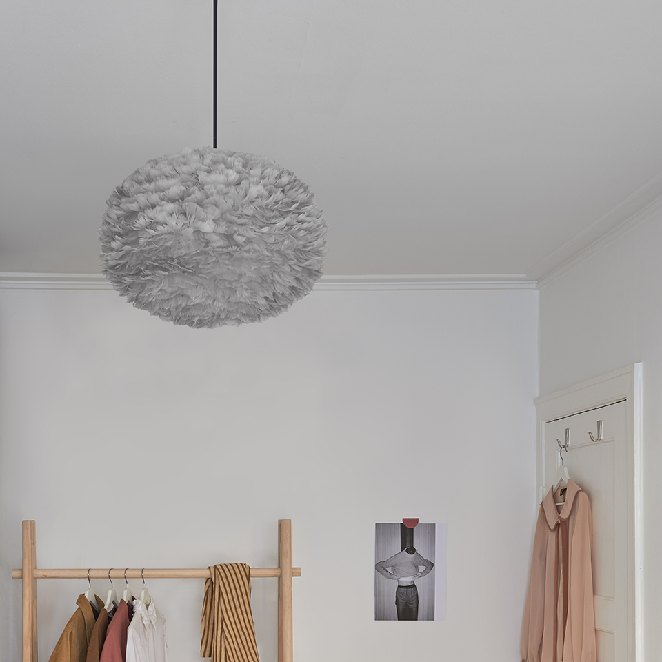 UMAGE Eos Plug-In Pendant, Light Gray