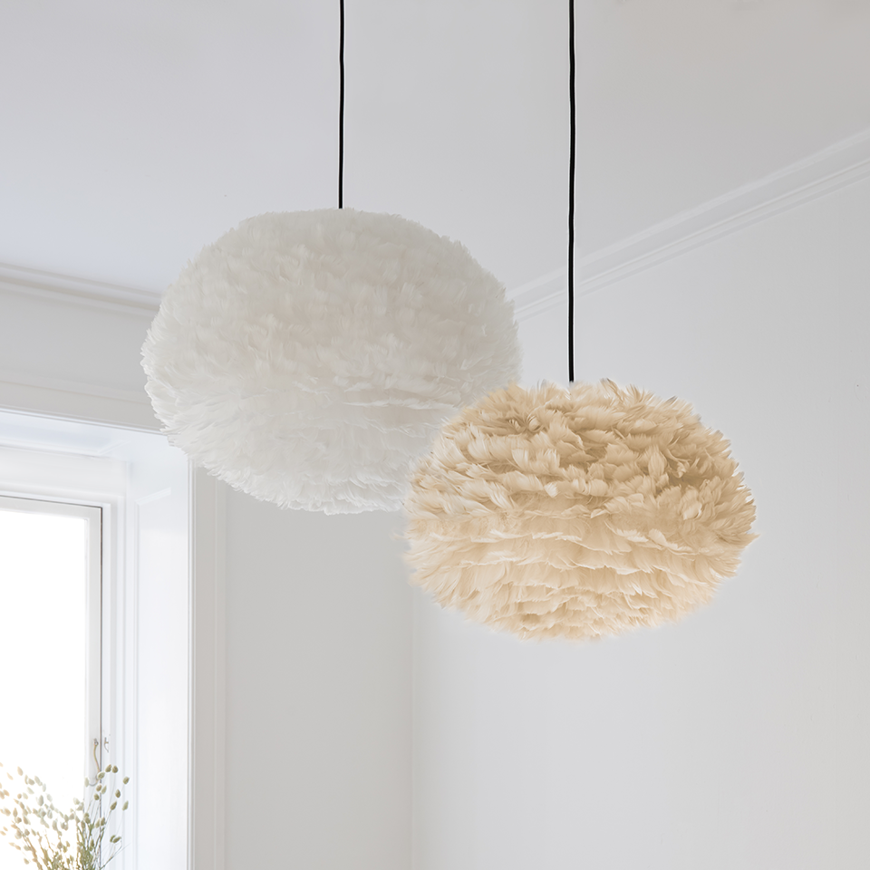 UMAGE Eos Hardwired Pendant, White