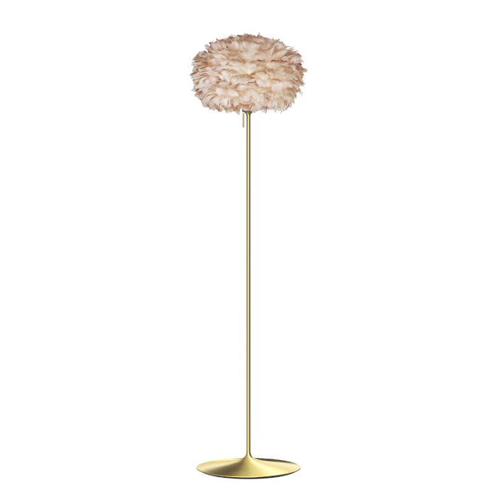 UMAGE Eos Santé Floor Lamp, Light Brown Lampshade