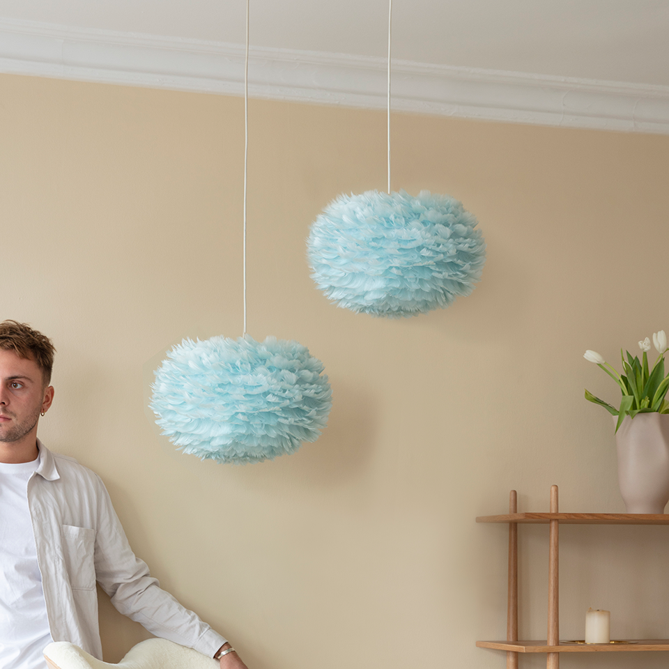 UMAGE Eos Plug-In Pendant, Light Blue