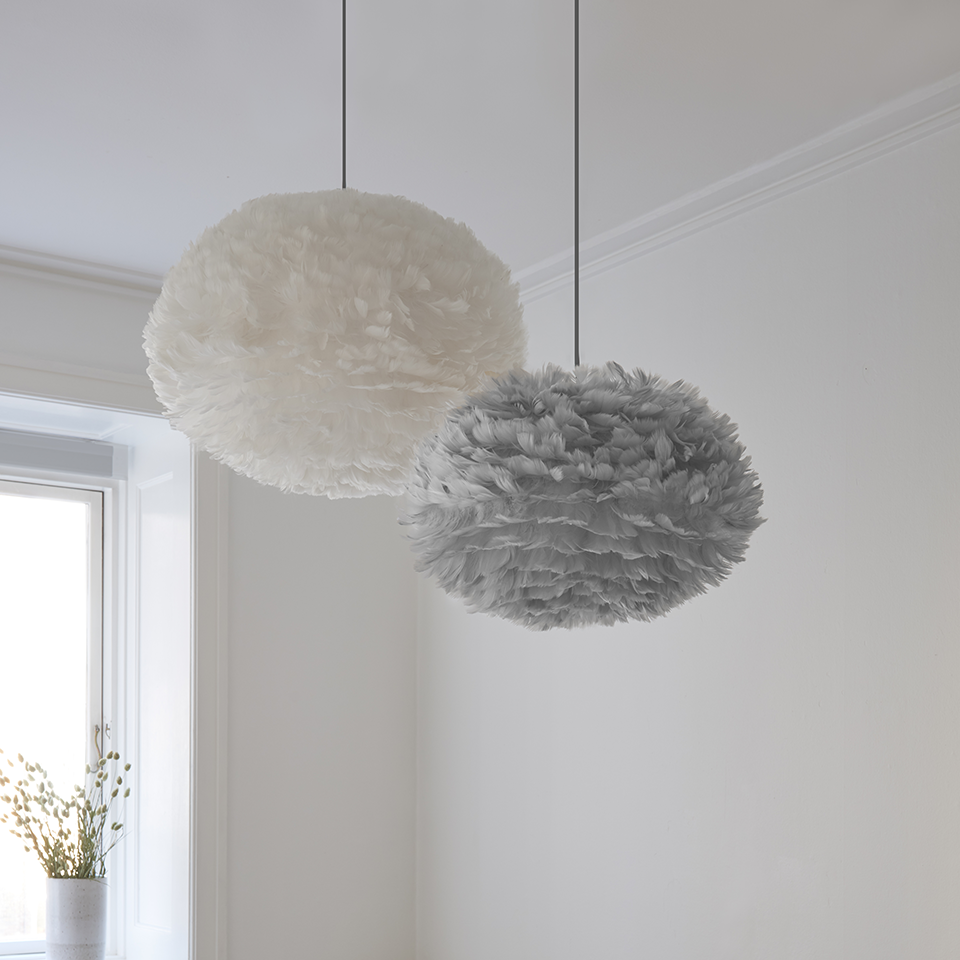 UMAGE Eos Plug-In Pendant, Light Gray