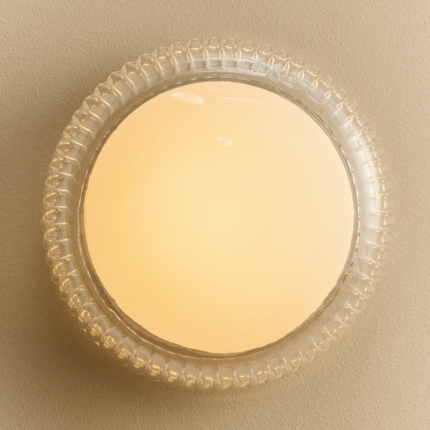 Firth Wall Light in White, close-up detail 4