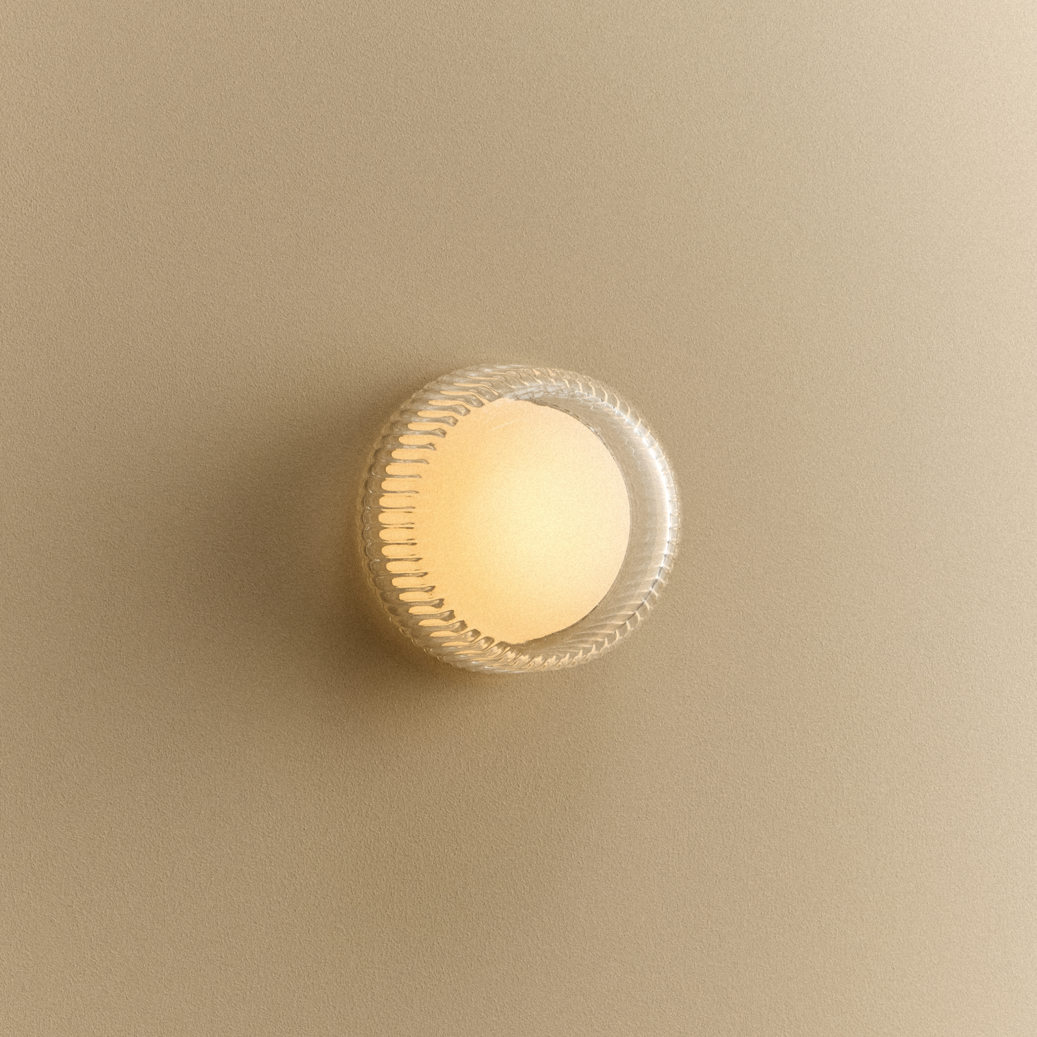 Firth Wall Light in White, illuminated