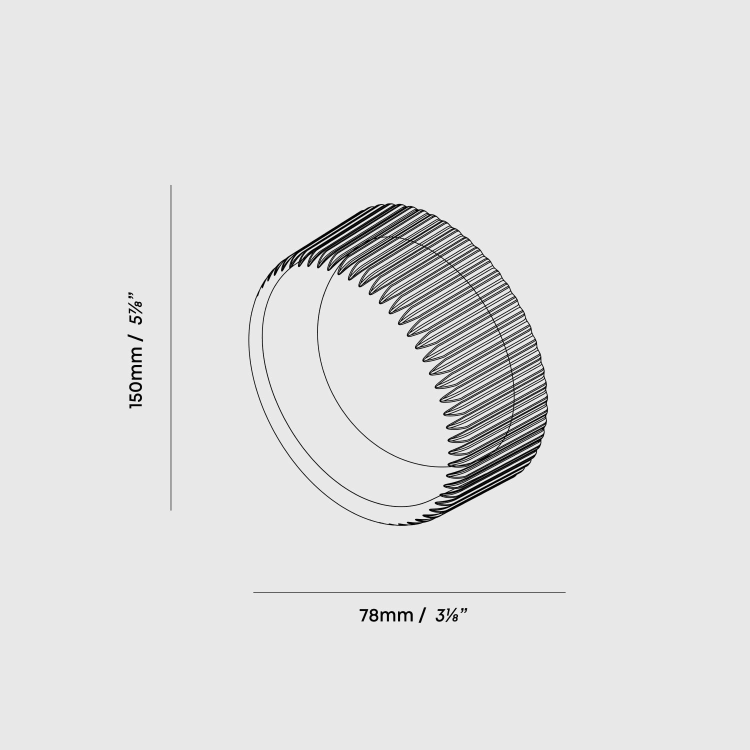 Firth Wall Light dimension diagram