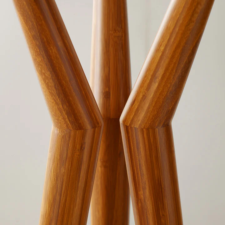 Greenington Spire Coat Tree in Amber, moso bamboo